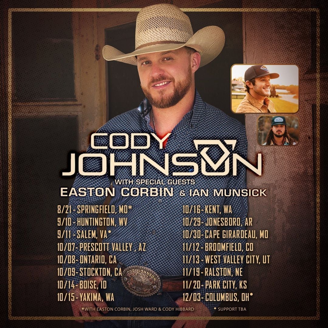 More Info for CODY JOHNSON ROARS BACK TO STAGE WITH SLATE OF 2021 TOUR DATES, NEW MUSIC